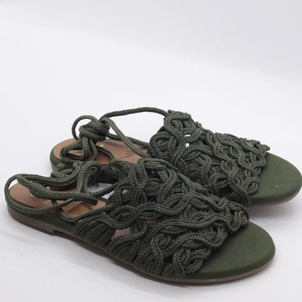 Rasteira Sandália Amararração Musgo 5