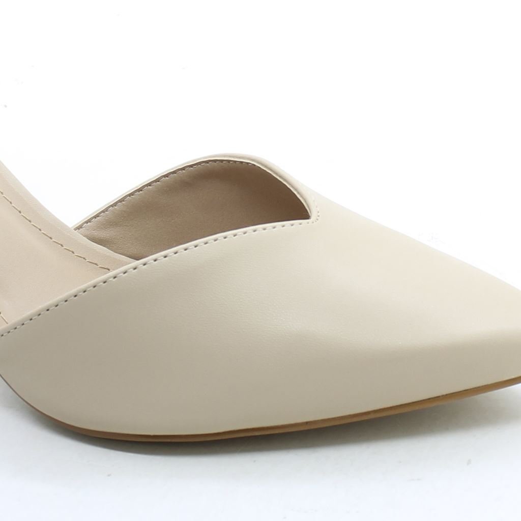 Scarpin Salto Bloco Concept Bege 4