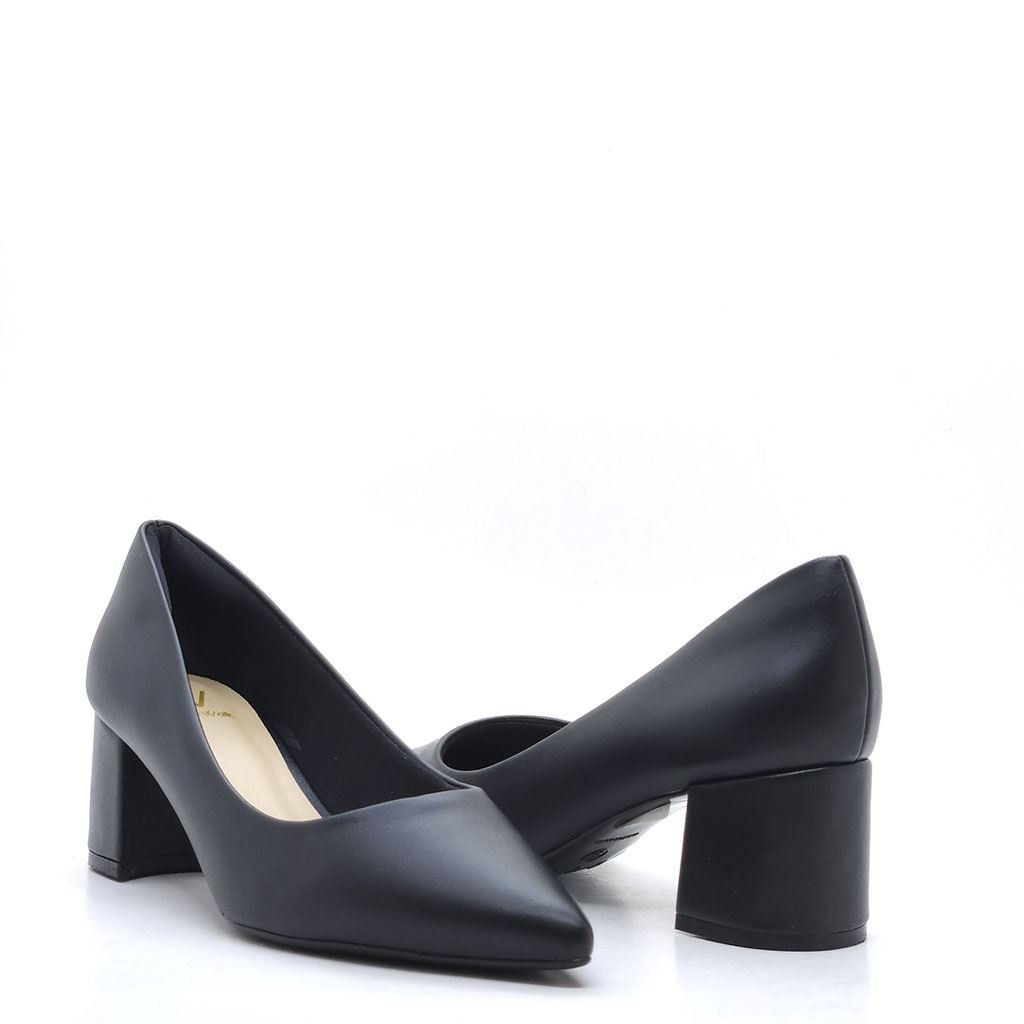 Scarpin Salto Bloco Classic Preto 3