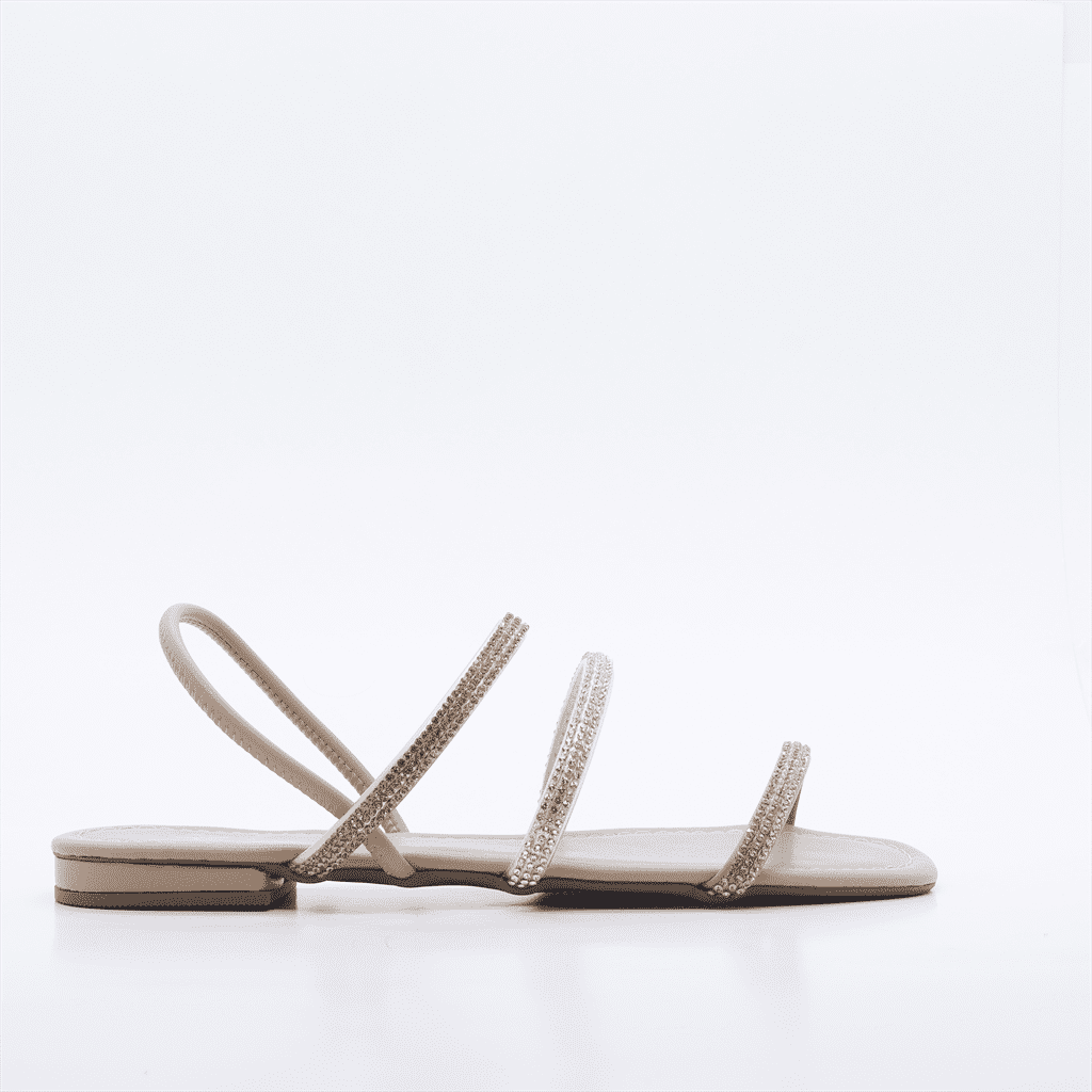 Rasteira Chinelo Brilho Prata/Dourado 4