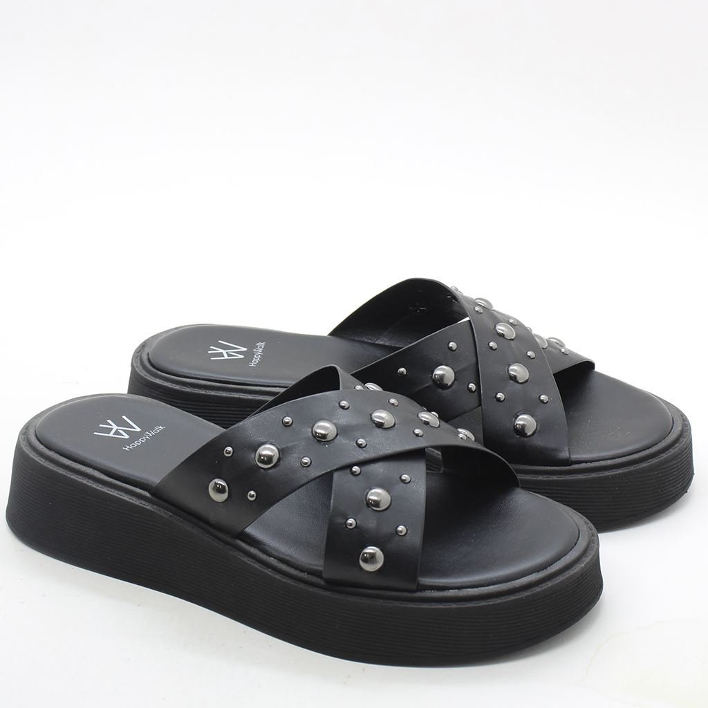 Tamanco Flatform Detalhe Preto 5
