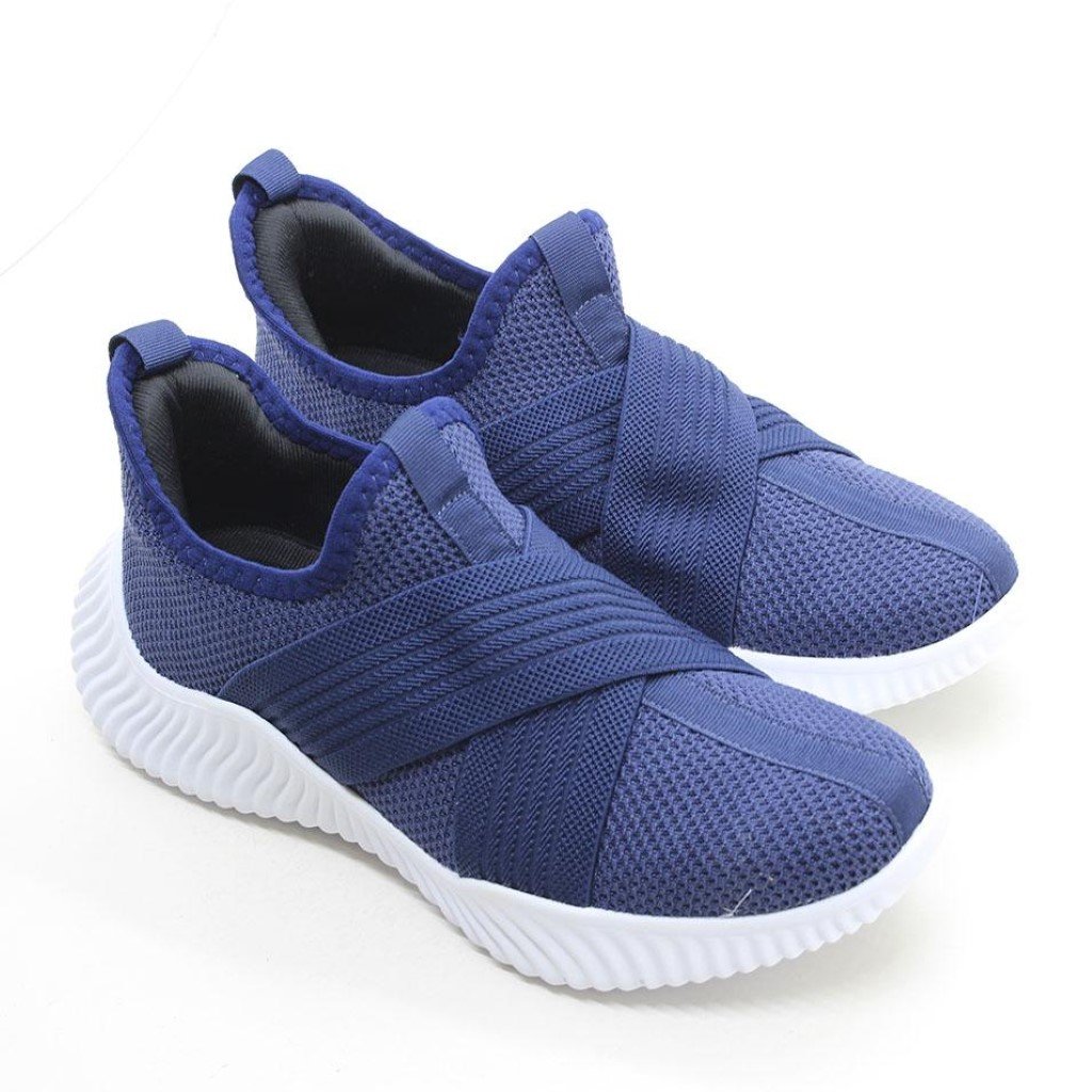 Tênis Slip On Elástico Azul 5