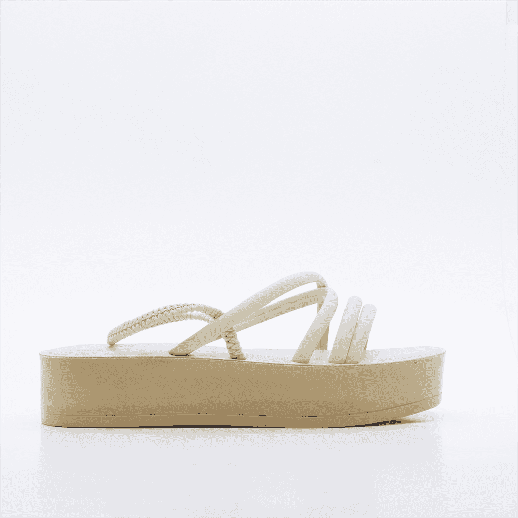 Rasteira Sandália Flatform Bege 3