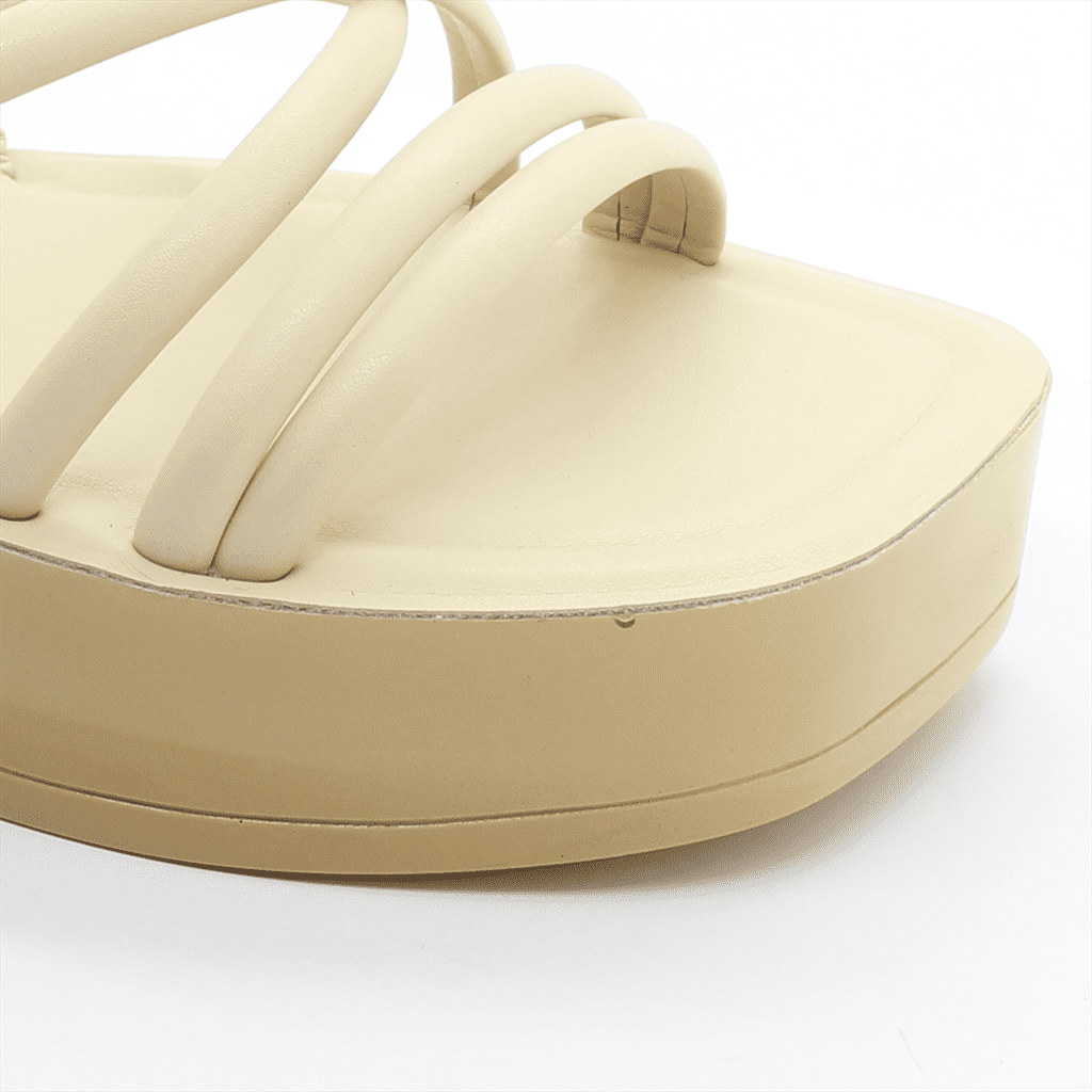 Rasteira Sandália Flatform Bege 5