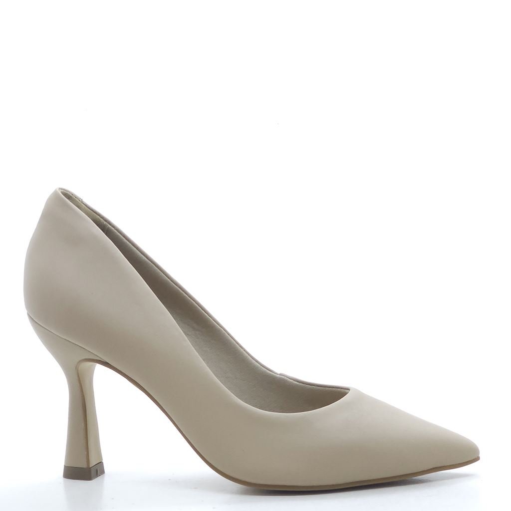 Scarpin Salto Fino Classic Bege 3