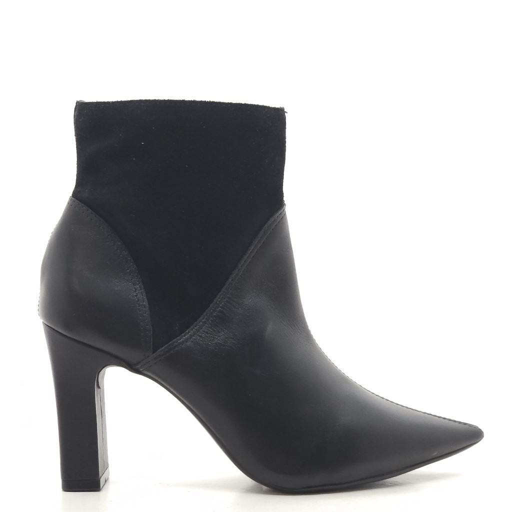 Bota Cano Baixo Salto Bloco Preto 5