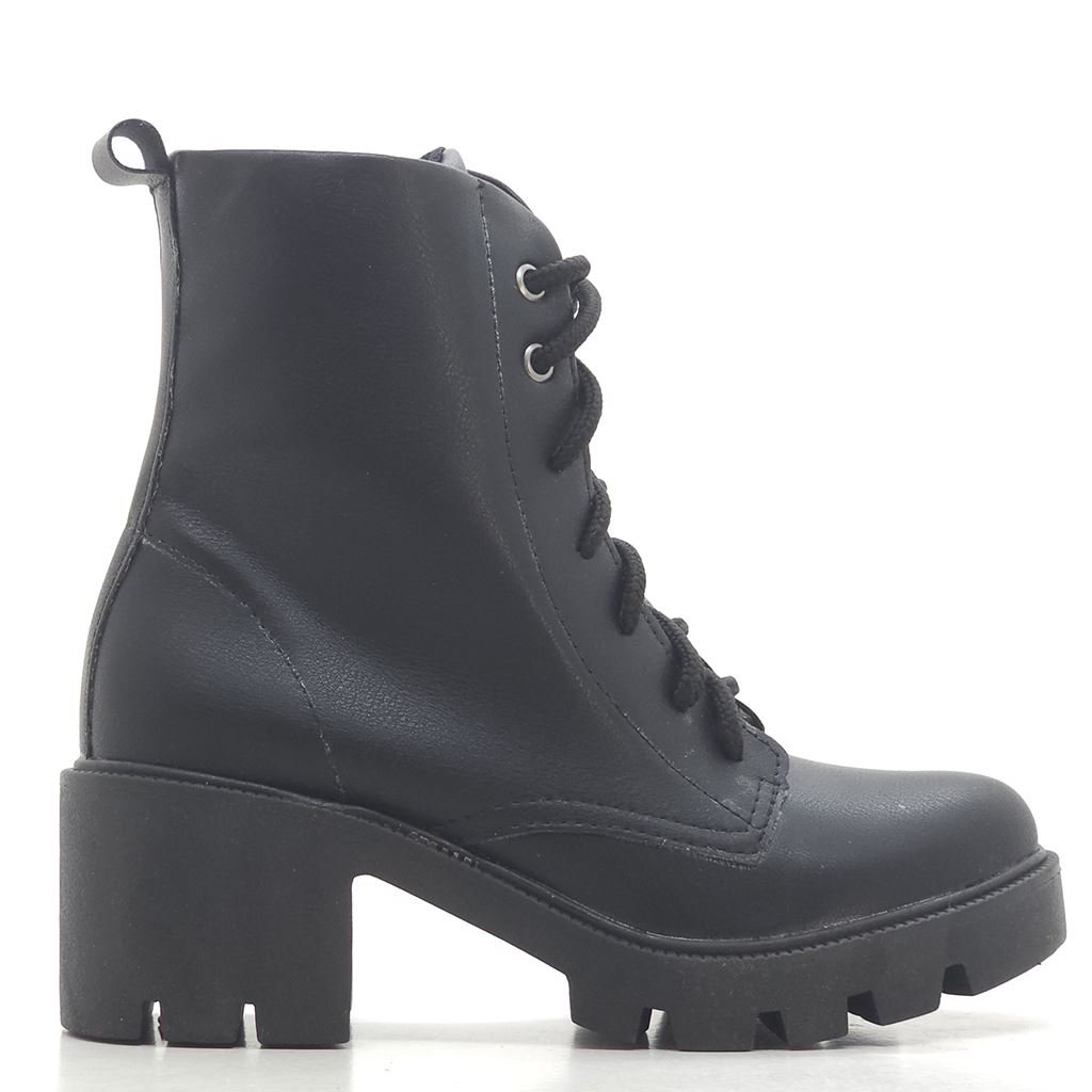 Bota Coturno Amarração Preto 3