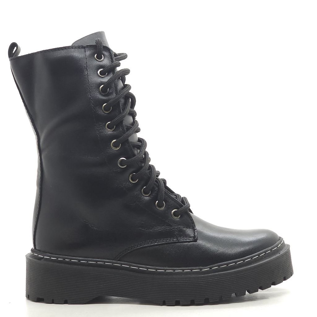 Bota Coturno Amarração Preto 2