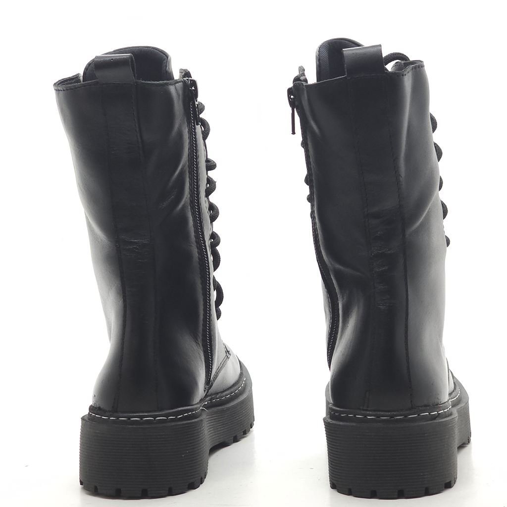 Bota Coturno Amarração Preto 3