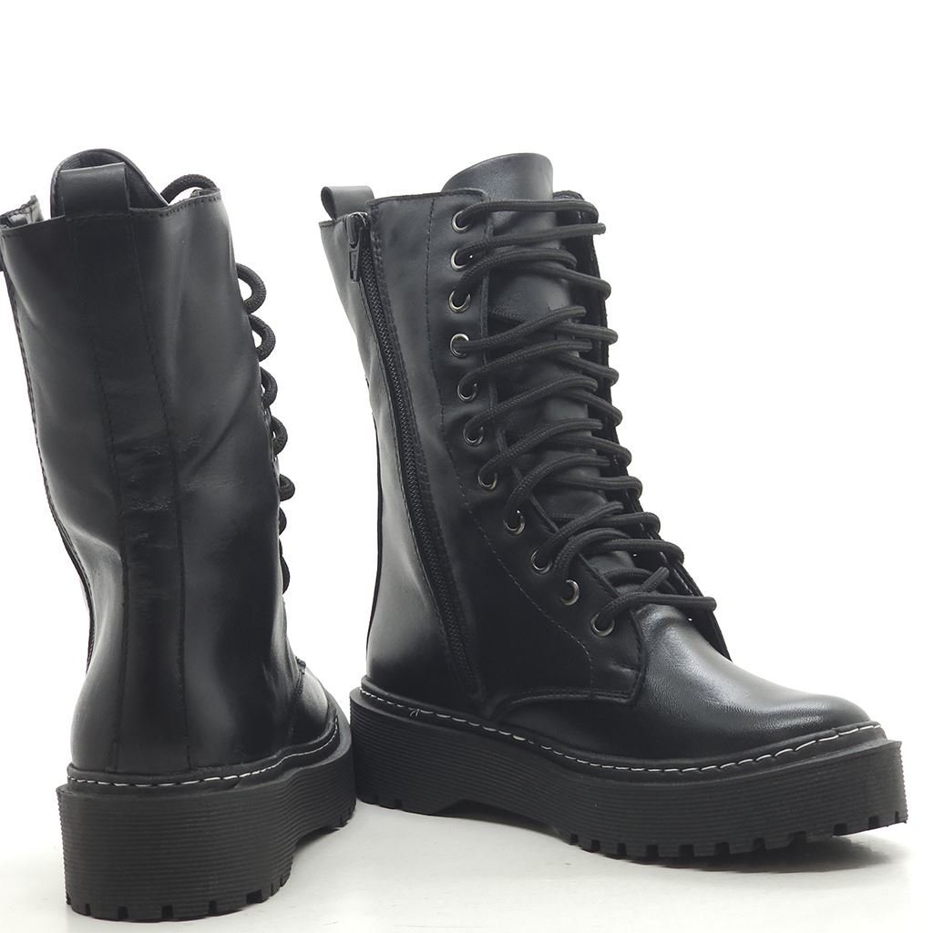 Bota Coturno Amarração Preto 5