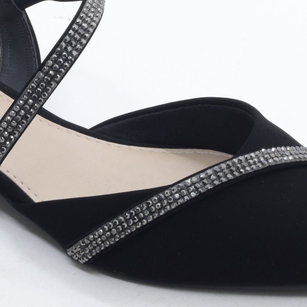 Sapatilha Slingback Brilho Preto 5