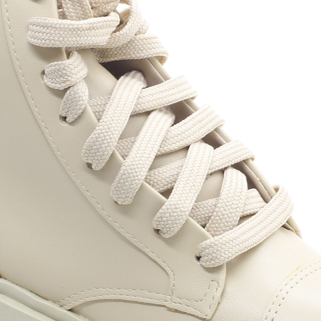 Bota Coturno Amarração Bege 2