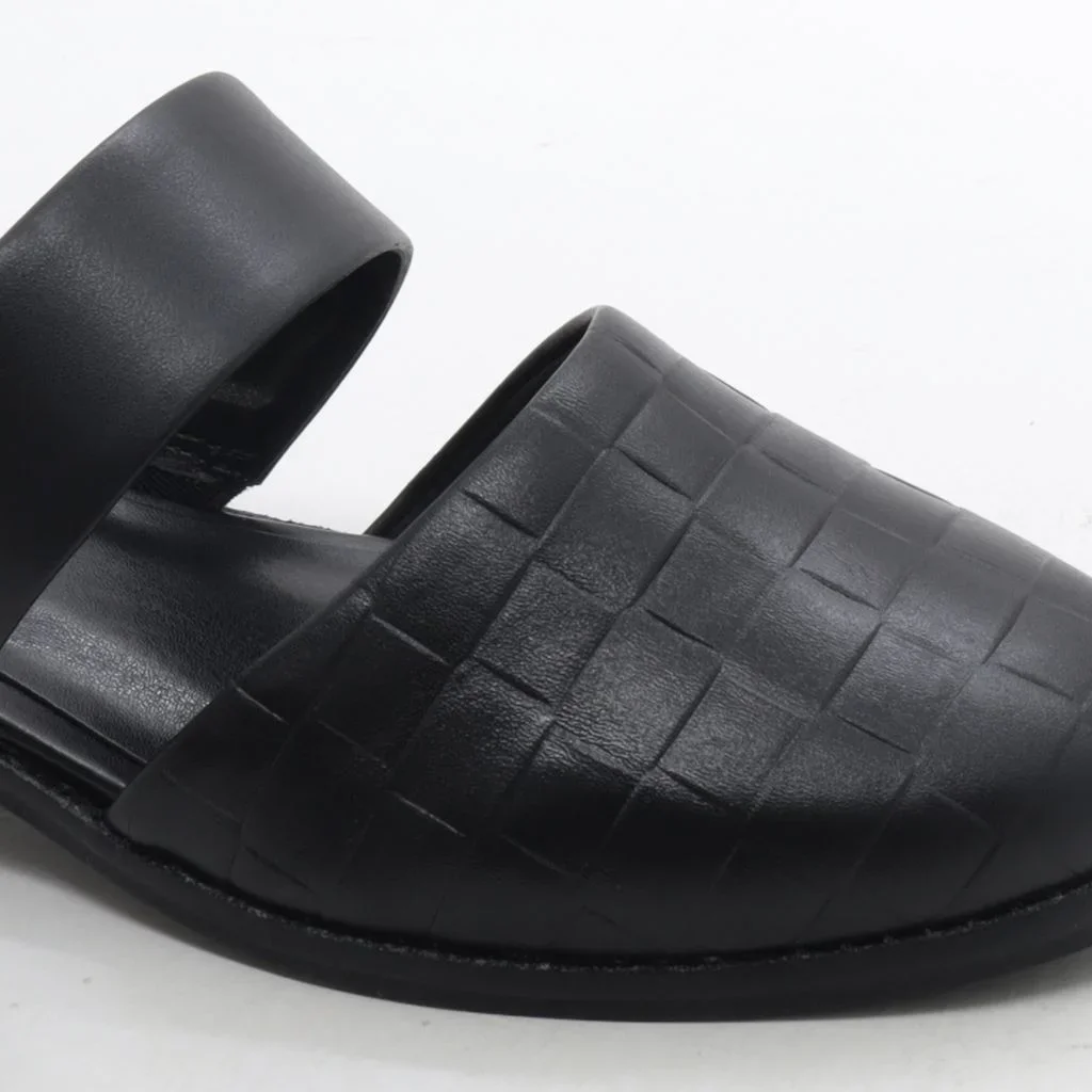 Sapato Boneca Salto Bloco Couro Preto 3