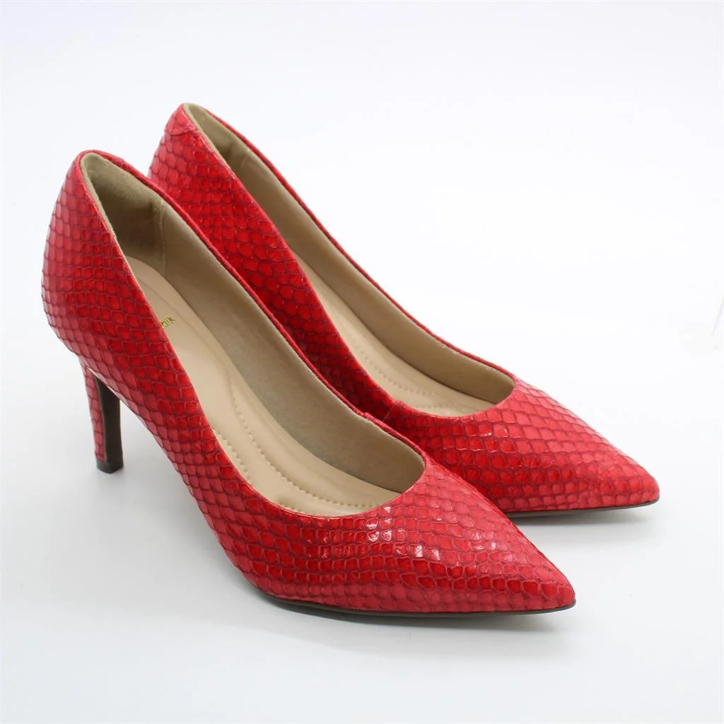 Scarpin Salto Fino Classic Vermelho 3