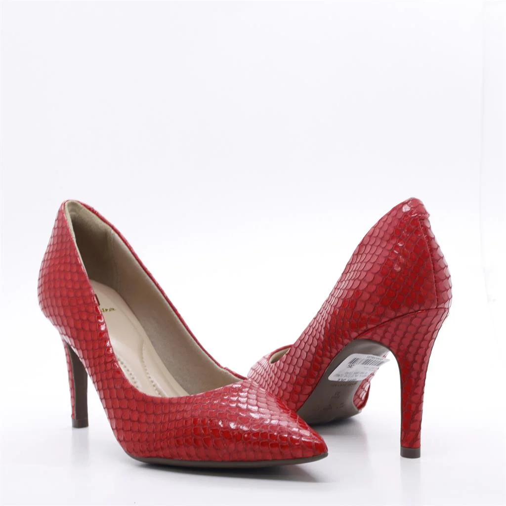 Scarpin Salto Fino Classic Vermelho 4