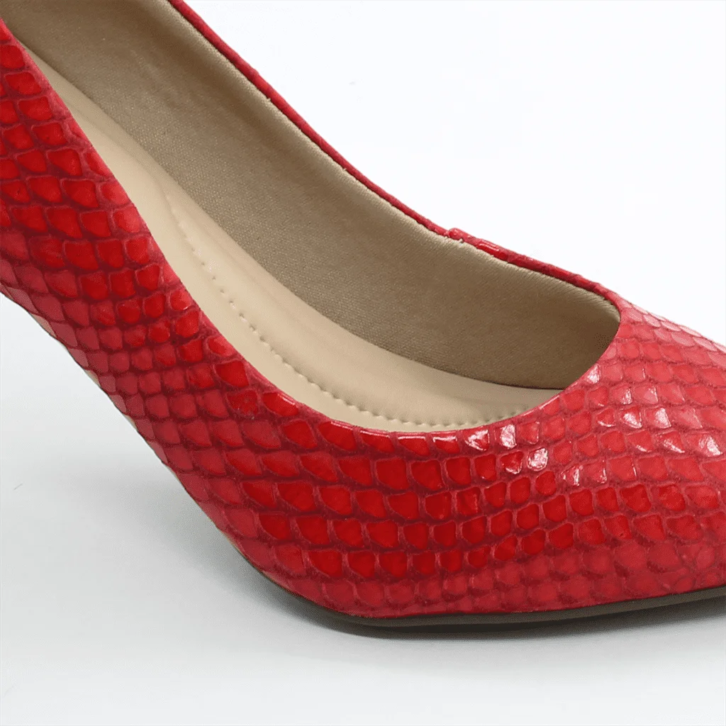 Scarpin Salto Fino Classic Vermelho 5