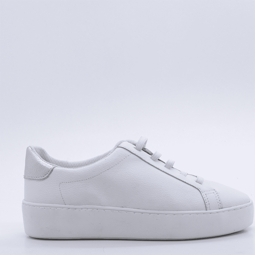 Tênis Flat Amarração Couro Branco 2