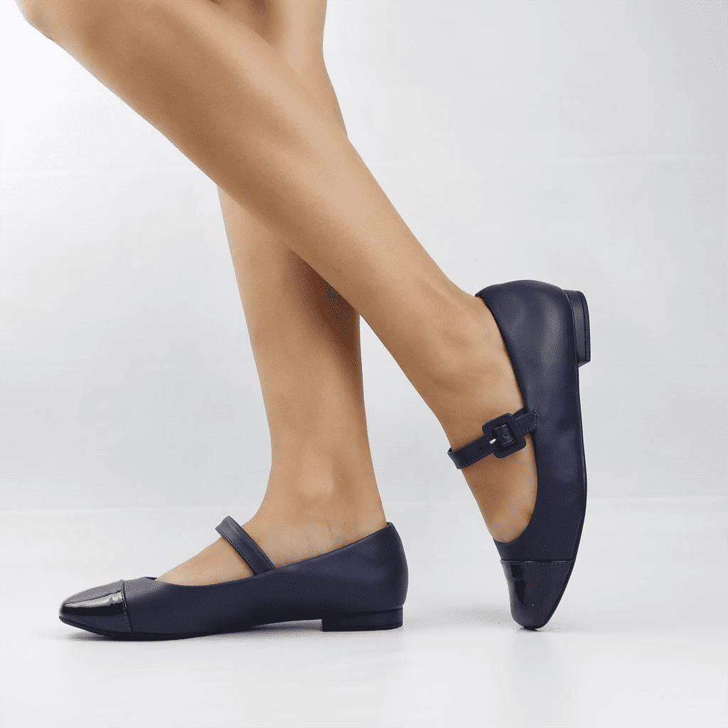Sapatilha Boneca Fivela Azul 1