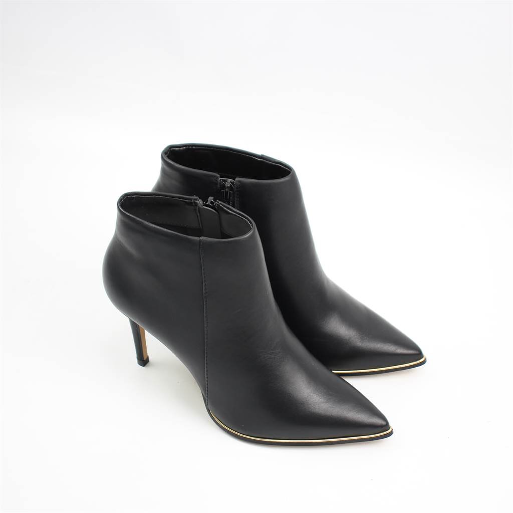 Bota Ankle Boot Salto Fino Preto 2