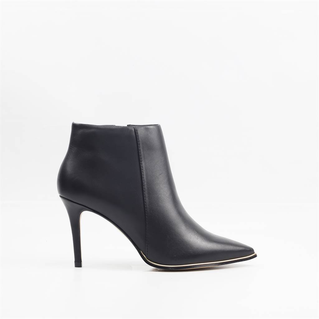 Bota Ankle Boot Salto Fino Preto 5