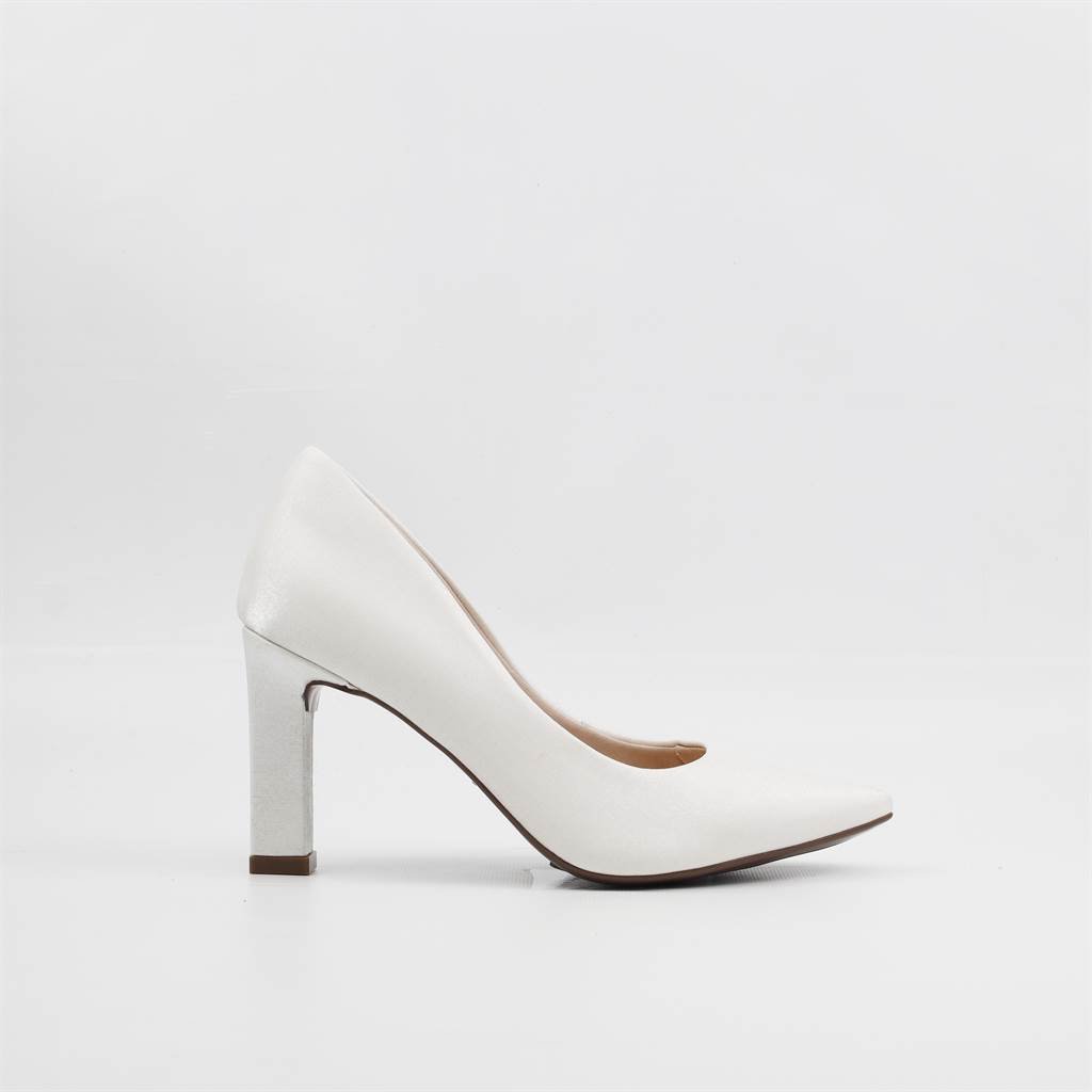 Scarpin Salto Fino Concept Branco 4