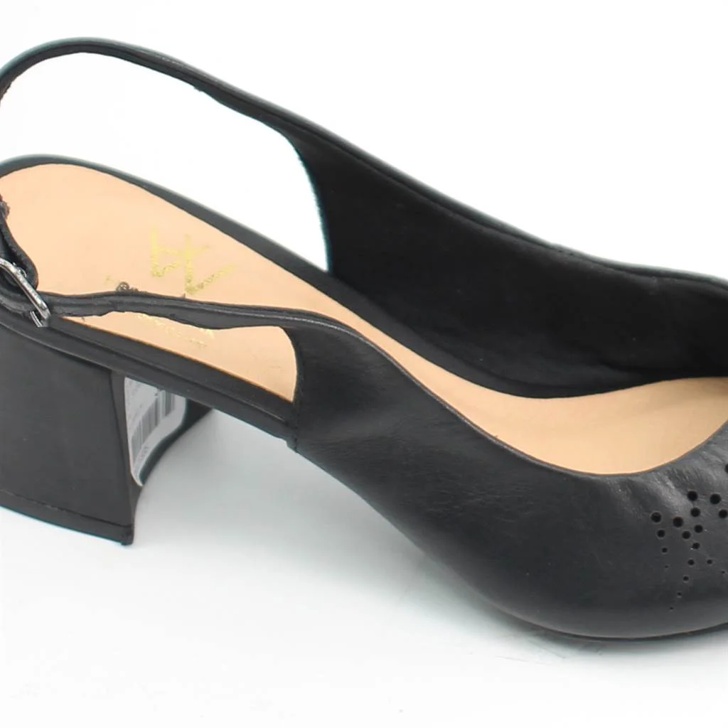 Scarpin Couro Conforto Preto 3