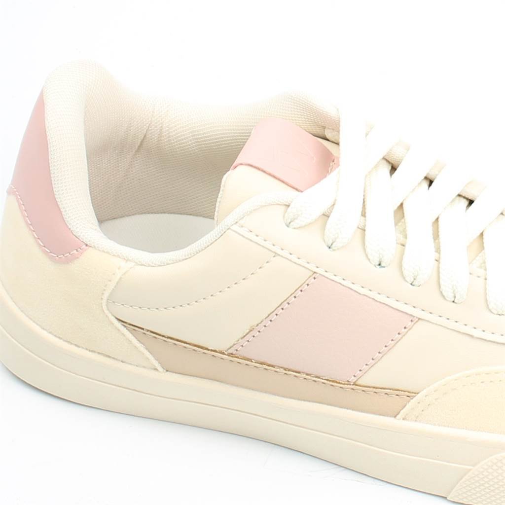 Tênis Flat Sola Alta Bege 3