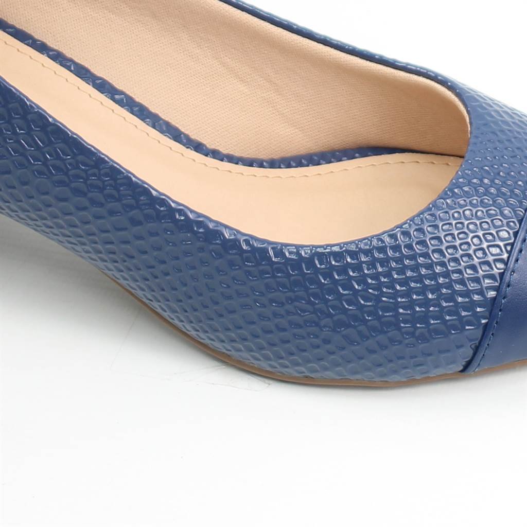 Scarpin Salto Bloco Azul 4