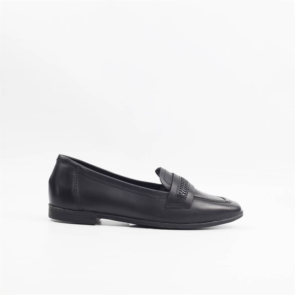 Sapatilha Mocassim Couro Preto 5