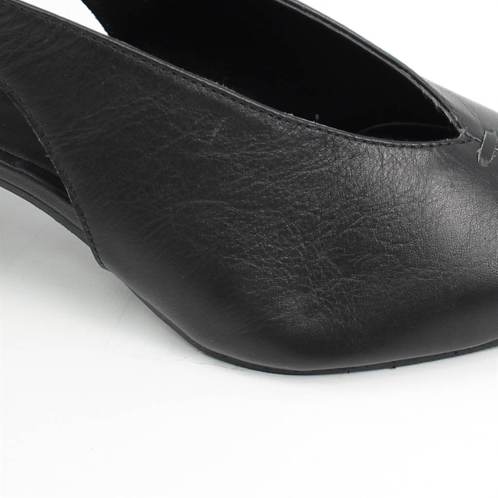 Scarpin Salto Bloco Slingback Couro 13