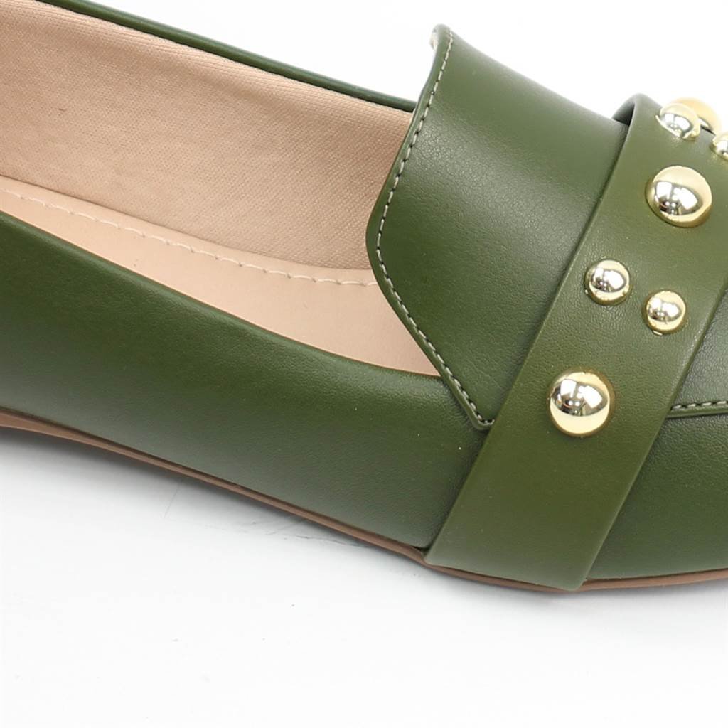Sapatilha Mocassim Detalhe Verde 3