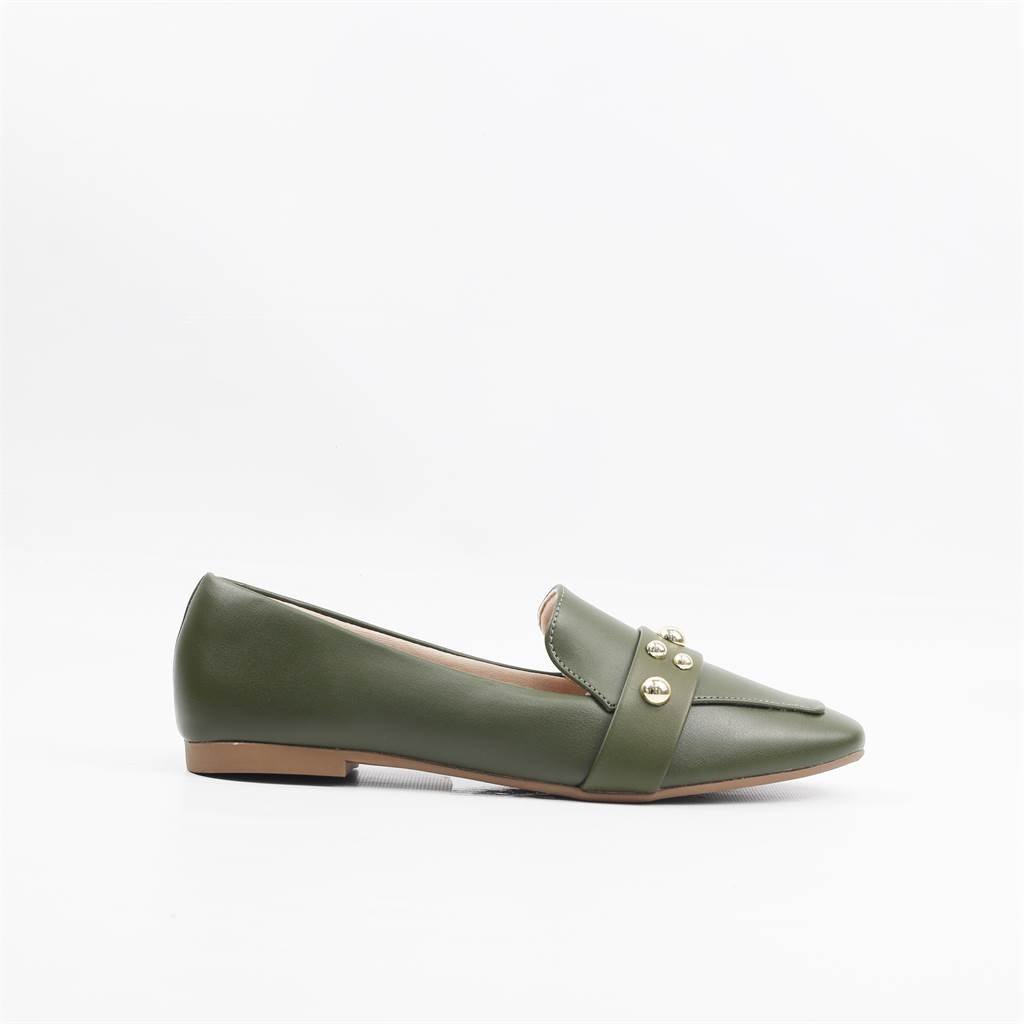 Sapatilha Mocassim Detalhe Verde 5