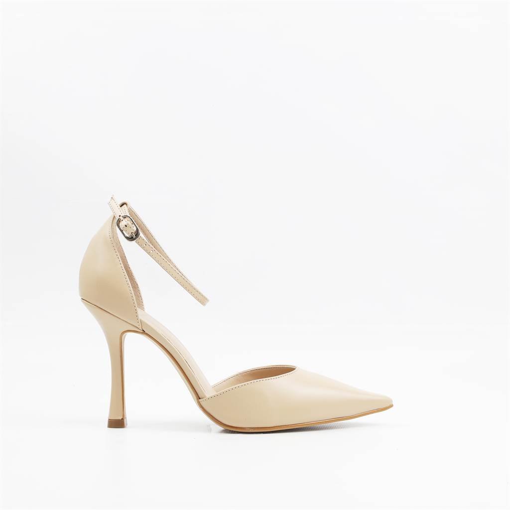 Scarpin Salto Fino Couro 5