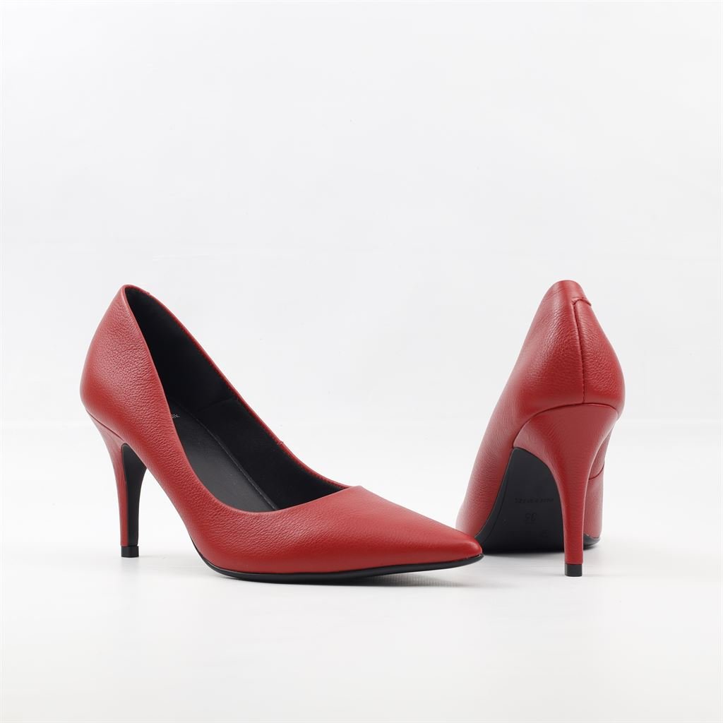 Scarpin Salto Fino Classic Vermelho 4