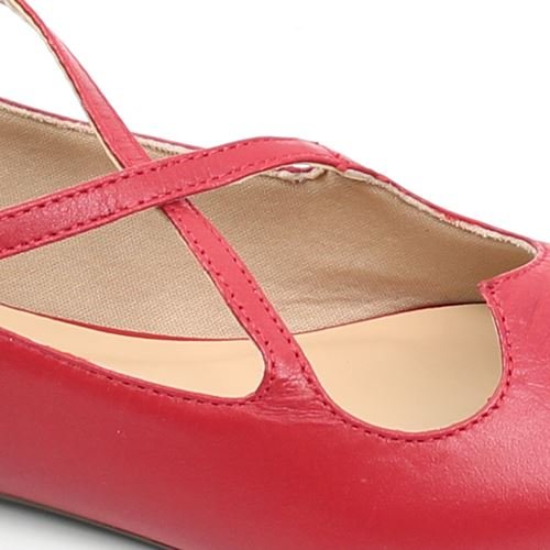 Sapatilha Couro Fivela Enfeite Vermelho 4