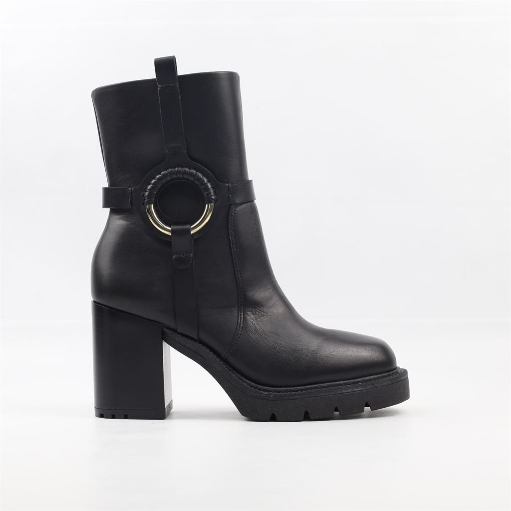 Bota Coturno Salto Bloco Preto 5