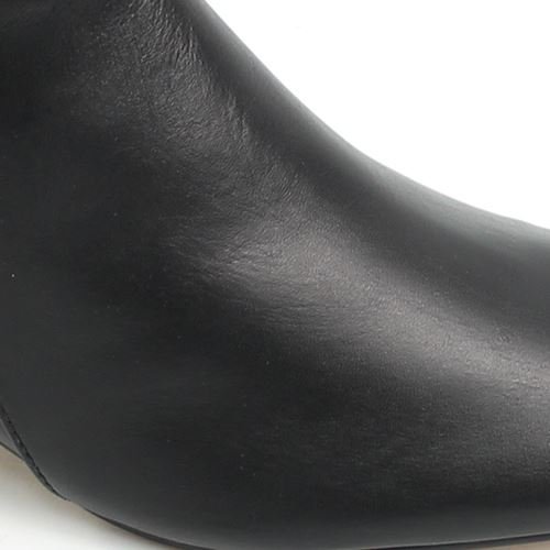 Bota Cano Baixo Couro Preto 5