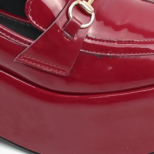 Mocassim Plataforma Verniz Vermelho 3