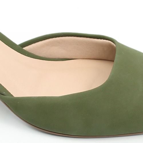 Scarpin Salto Bloco Fiveo Verde 3