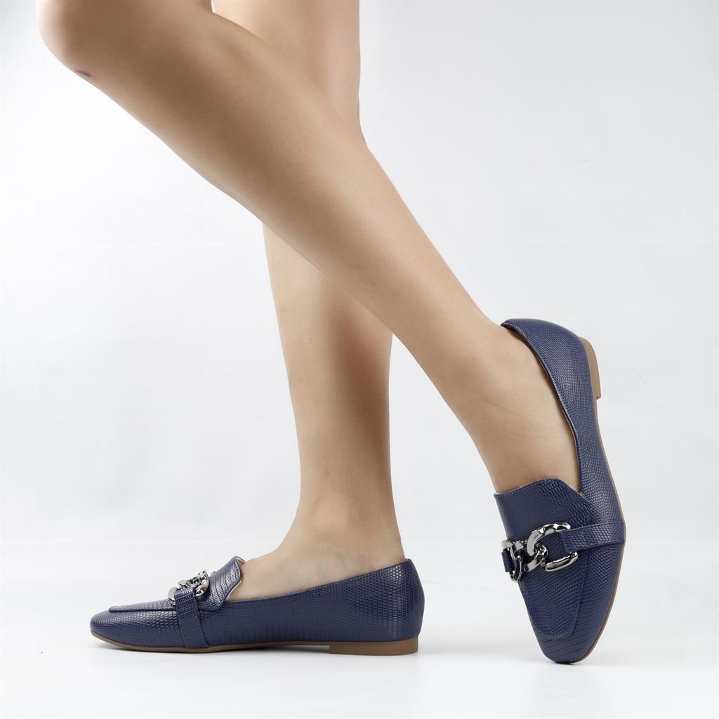 Sapatilha Mocassim Fivela Azul 1