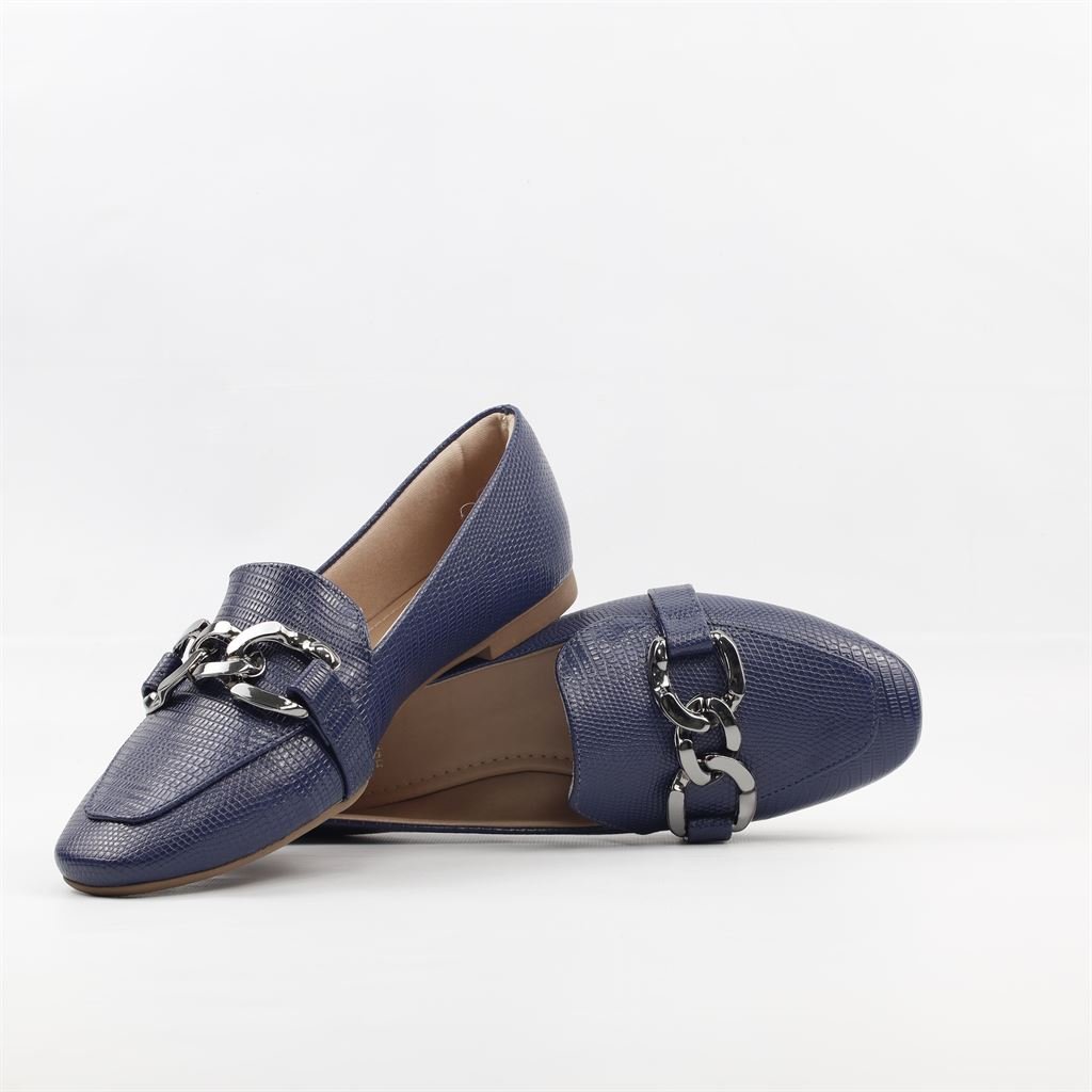 Sapatilha Mocassim Fivela Azul 4