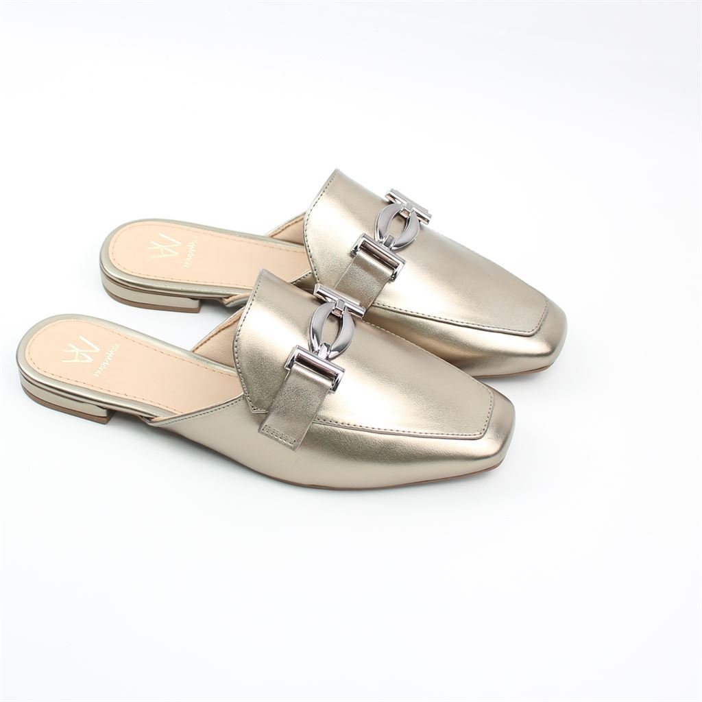 Mule Detalhe Metal Prata 2