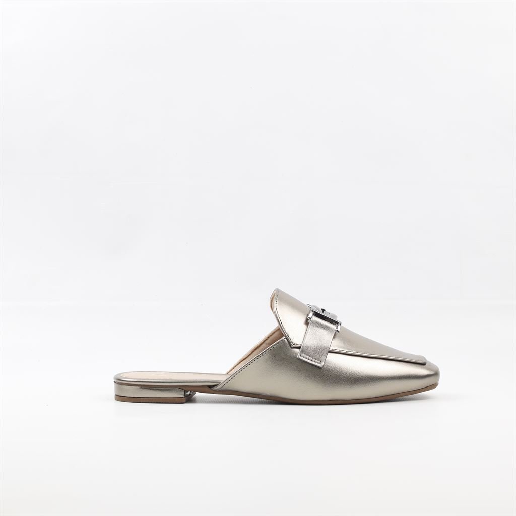 Mule Detalhe Metal Prata 5