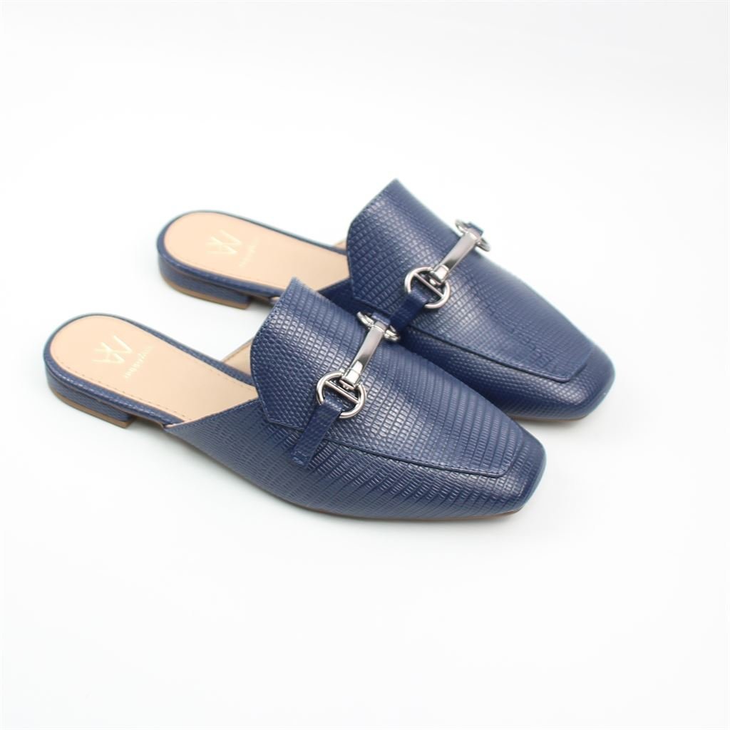 Mule Detalhe Metal Azul 3