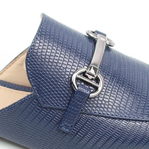 Mule Detalhe Metal Azul 4