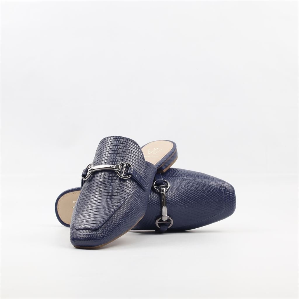 Mule Detalhe Metal Azul 5