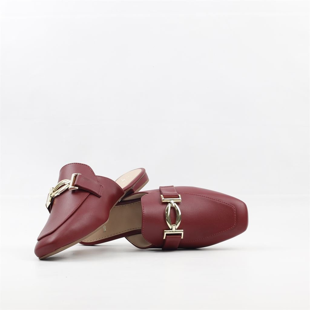 Mule Detalhe Metal Vermelho 4