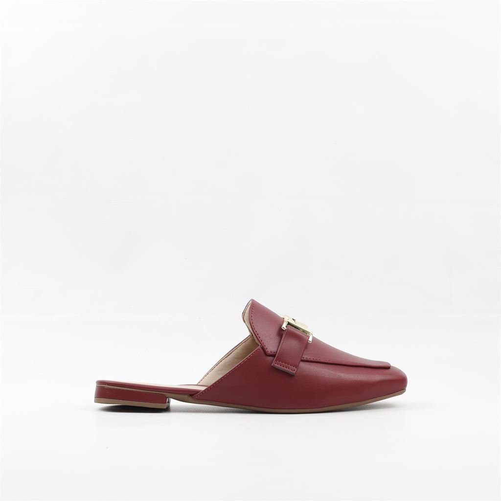 Mule Detalhe Metal Vermelho 5