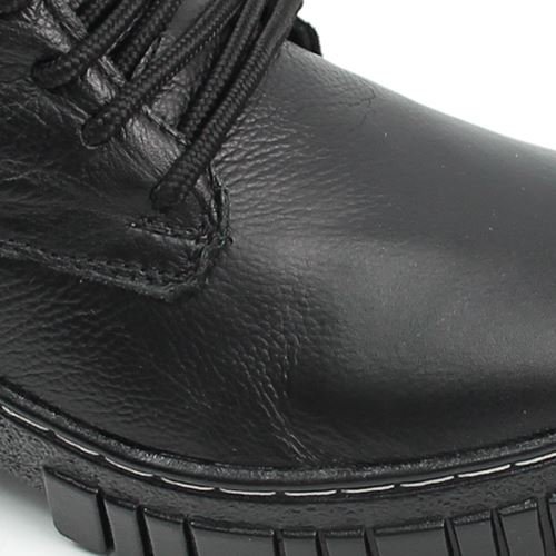 Bota Cano Baixo Couro Preto 4