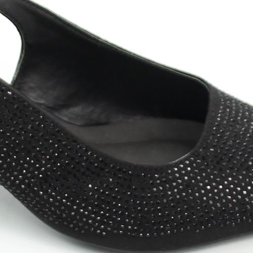 Scarpin Slingback Hot Fix Preto 4